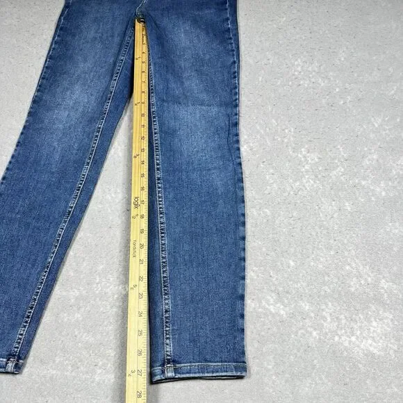 Free People We The Free Skinny Jeans Size 29 Medium Wash Retro 80s Y2K - Picture 8 of 12